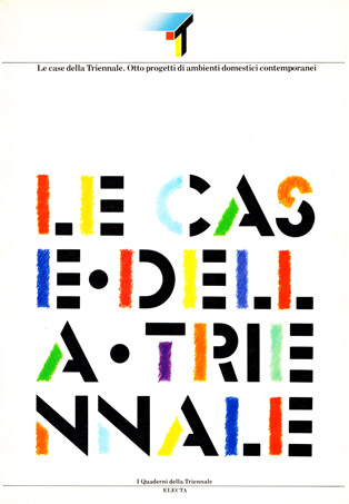 Copertina catalogo mostra 'Case della Triennale' alla Triennale di Milano
